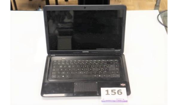 laptop COMPAQ CQ38, zonder kabels, paswoord niet gekend, werking niet gekend